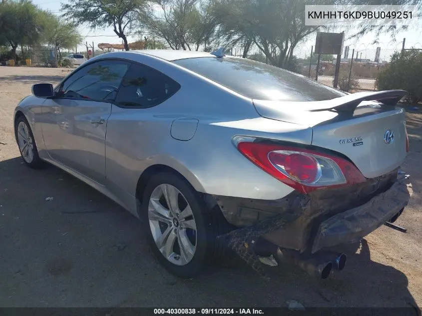 KMHHT6KD9BU049251 2011 Hyundai Genesis 2.0T