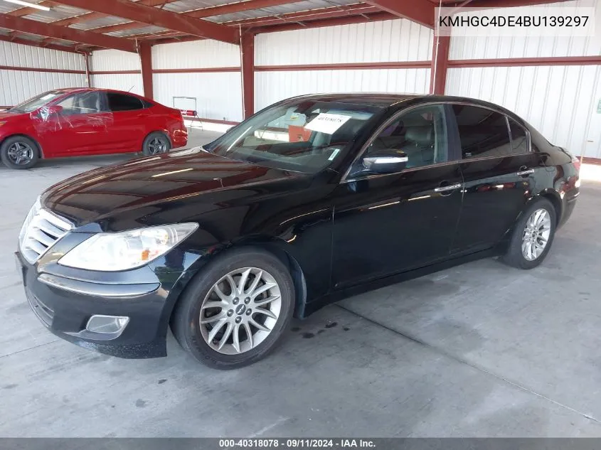 2011 Hyundai Genesis 3.8 VIN: KMHGC4DE4BU139297 Lot: 40318078