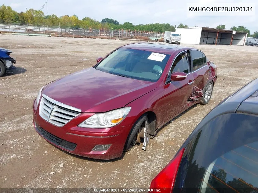 2011 Hyundai Genesis 3.8 VIN: KMHGC4DE2BU120134 Lot: 40410201