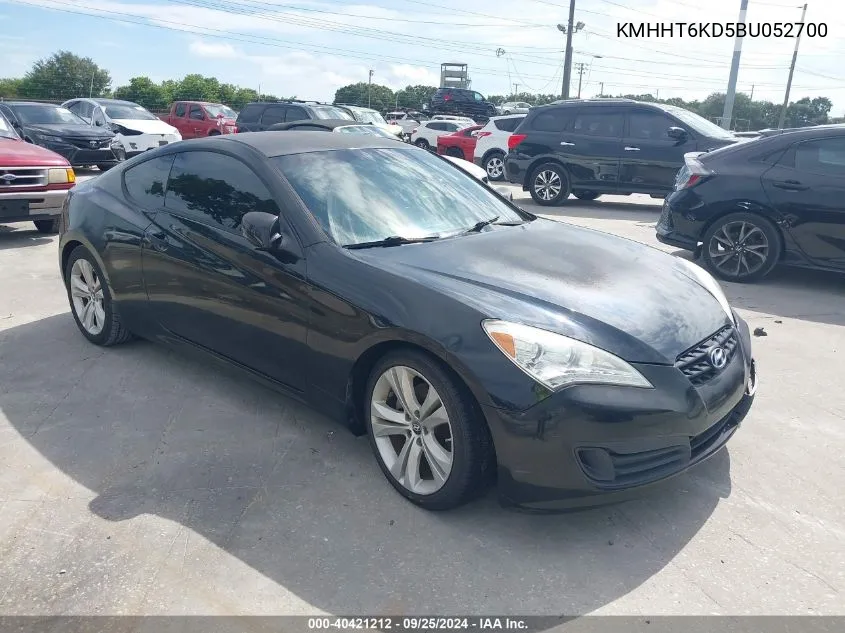 2011 Hyundai Genesis 2.0T VIN: KMHHT6KD5BU052700 Lot: 40421212