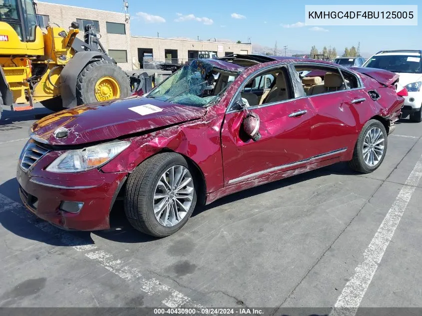 KMHGC4DF4BU125005 2011 Hyundai Genesis 4.6