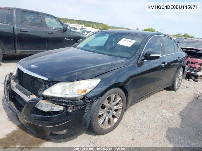 2011 Hyundai Genesis 3.8L VIN: KMHGC4DE0BU145971 Lot: 40541496