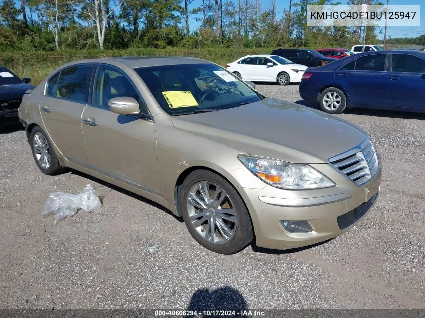 KMHGC4DF1BU125947 2011 Hyundai Genesis 4.6L