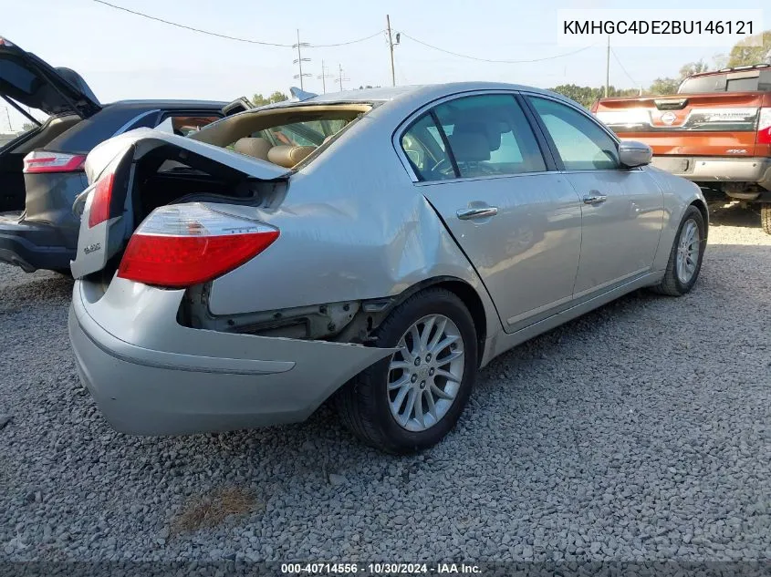 2011 Hyundai Genesis 3.8 VIN: KMHGC4DE2BU146121 Lot: 40714556