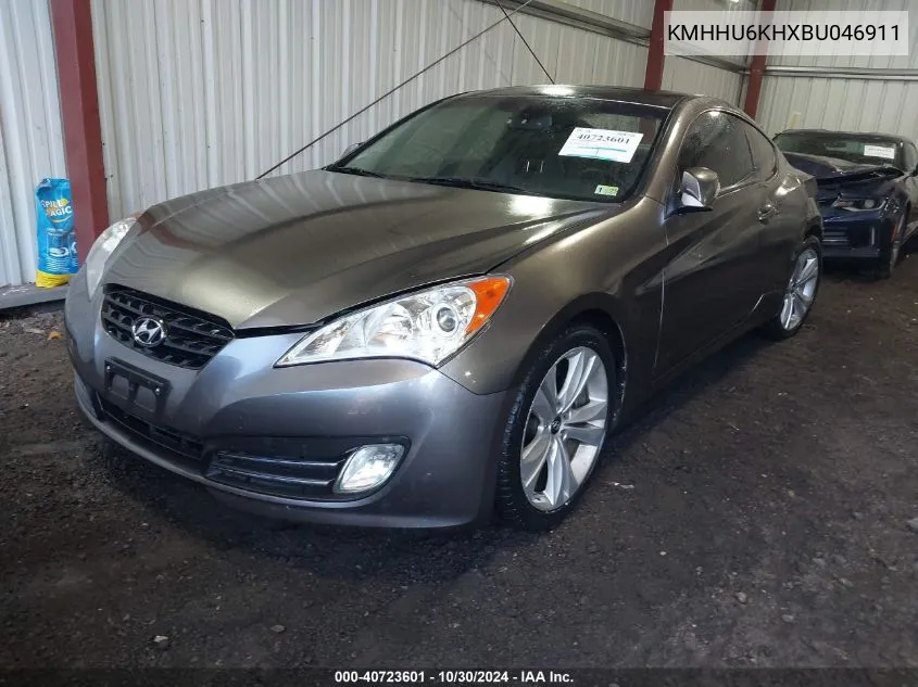 2011 Hyundai Genesis 3.8 Grand Touring VIN: KMHHU6KHXBU046911 Lot: 40723601