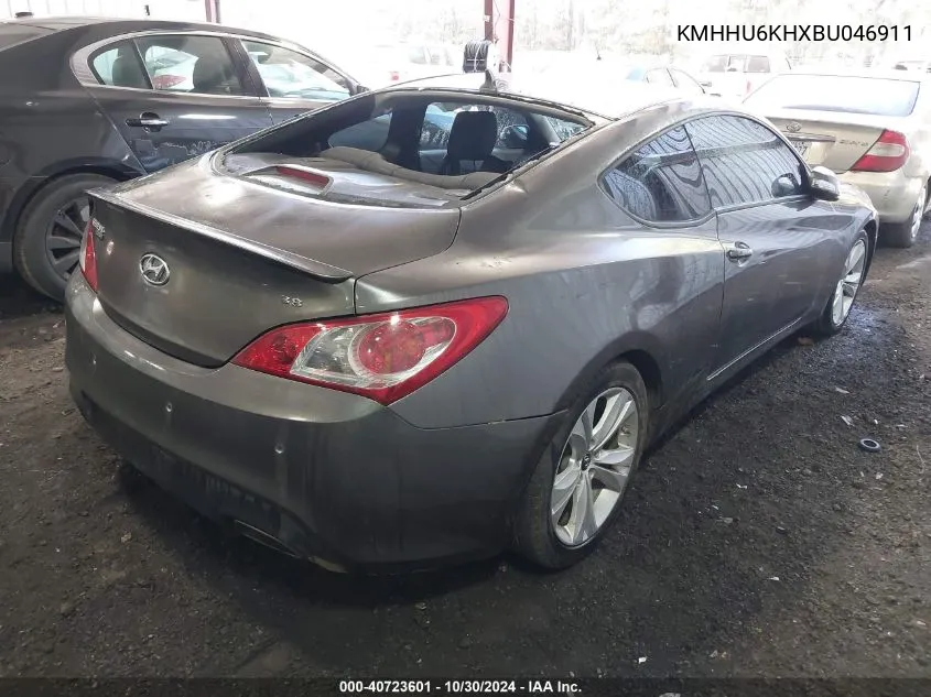 2011 Hyundai Genesis 3.8 Grand Touring VIN: KMHHU6KHXBU046911 Lot: 40723601