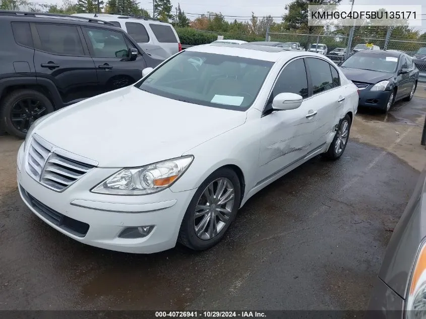 KMHGC4DF5BU135171 2011 Hyundai Genesis 4.6