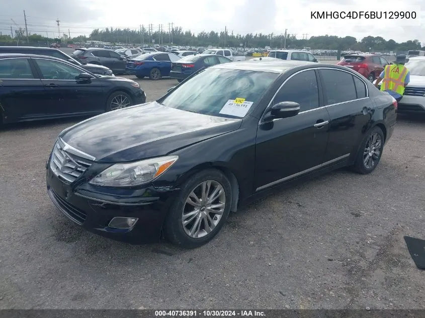 2011 Hyundai Genesis 4.6 VIN: KMHGC4DF6BU129900 Lot: 40736391