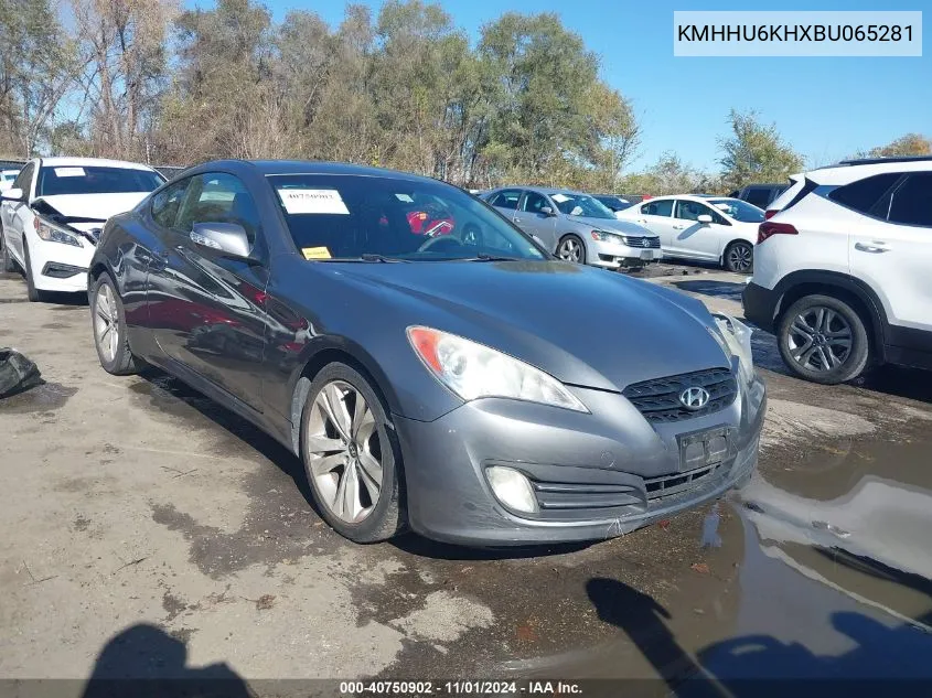 2011 Hyundai Genesis 3.8 Grand Touring VIN: KMHHU6KHXBU065281 Lot: 40750902