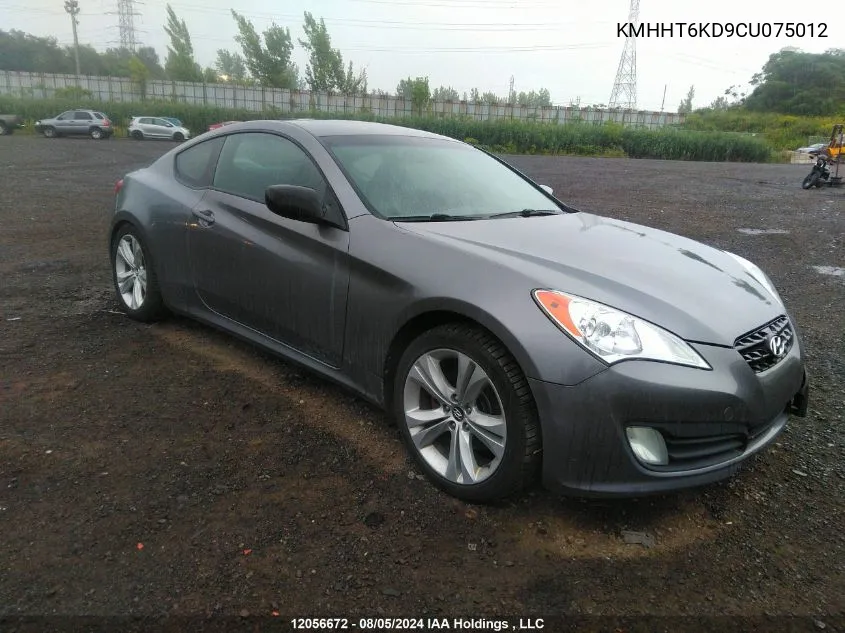 2012 Hyundai Genesis VIN: KMHHT6KD9CU075012 Lot: 12056672