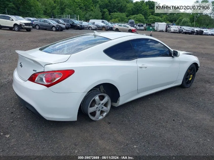 KMHHT6KD2CU072906 2012 Hyundai Genesis 2.0T R-Spec