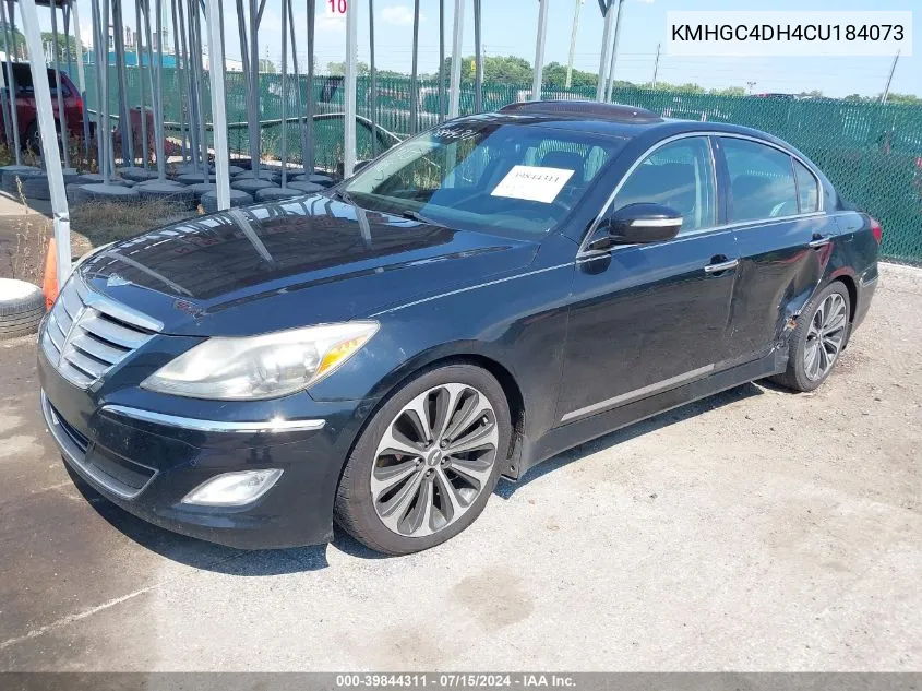 KMHGC4DH4CU184073 2012 Hyundai Genesis 5.0 R-Spec