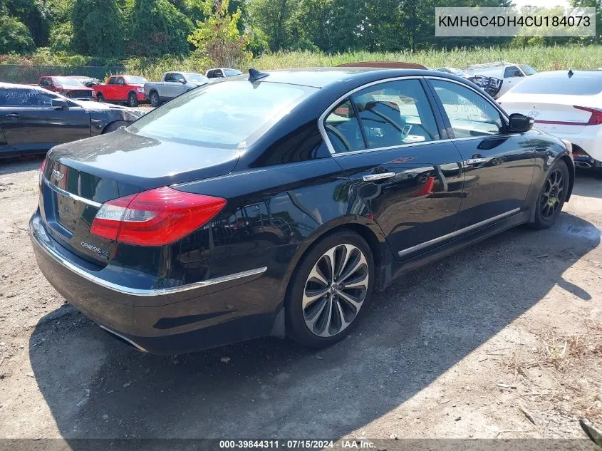 KMHGC4DH4CU184073 2012 Hyundai Genesis 5.0 R-Spec