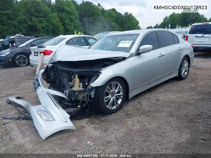 KMHGC4DDXCU178923 2012 Hyundai Genesis 3.8