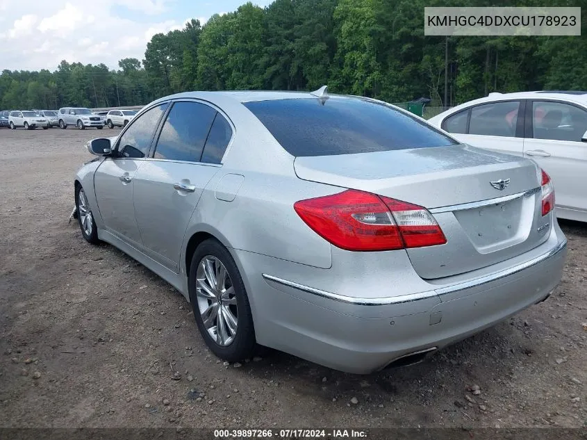 KMHGC4DDXCU178923 2012 Hyundai Genesis 3.8