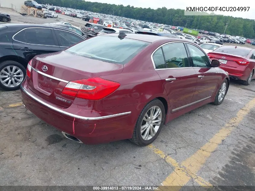 KMHGC4DF4CU204997 2012 Hyundai Genesis 4.6