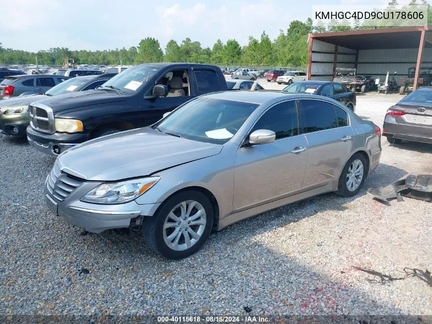 2012 Hyundai Genesis 3.8 VIN: KMHGC4DD9CU178606 Lot: 40115618