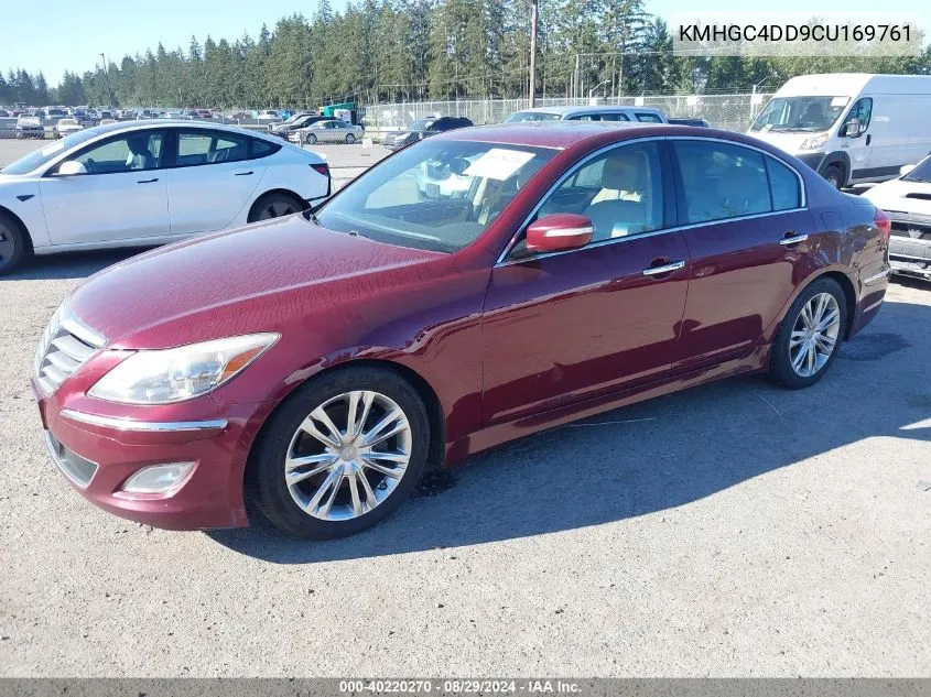 KMHGC4DD9CU169761 2012 Hyundai Genesis 3.8