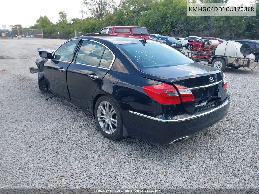 KMHGC4DD1CU170368 2012 Hyundai Genesis 3.8