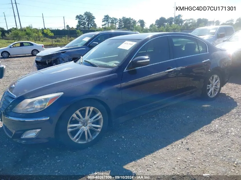 2012 Hyundai Genesis 3.8 VIN: KMHGC4DD7CU171301 Lot: 40267808