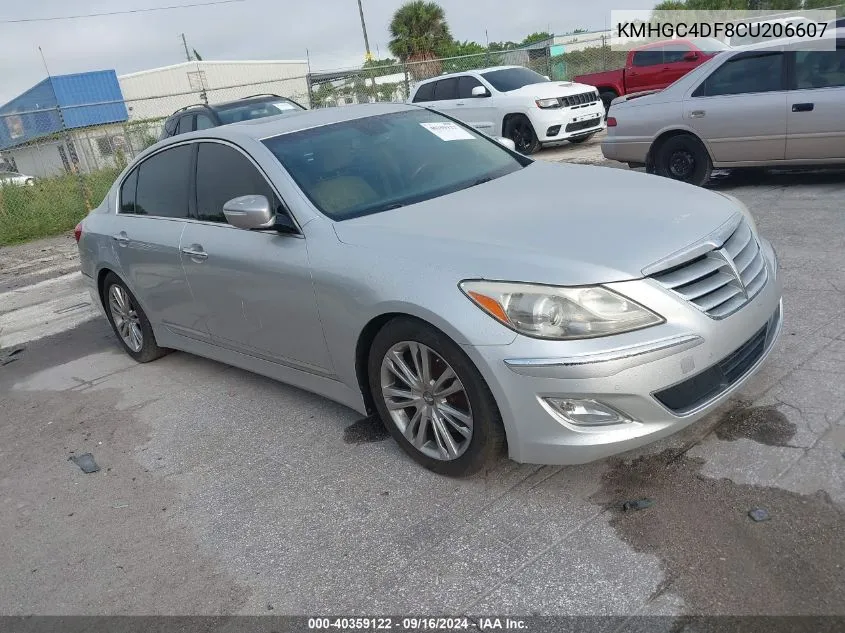 2012 Hyundai Genesis 4.6 VIN: KMHGC4DF8CU206607 Lot: 40359122