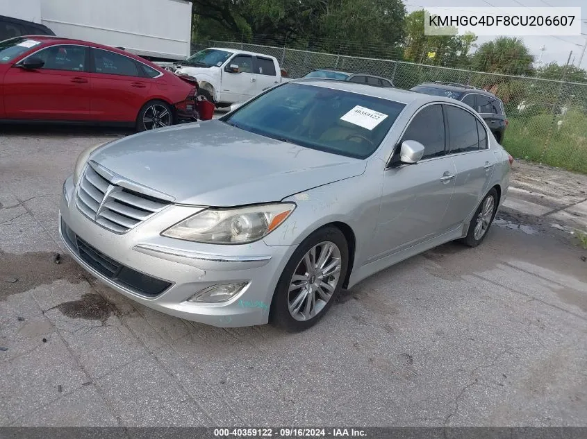 KMHGC4DF8CU206607 2012 Hyundai Genesis 4.6