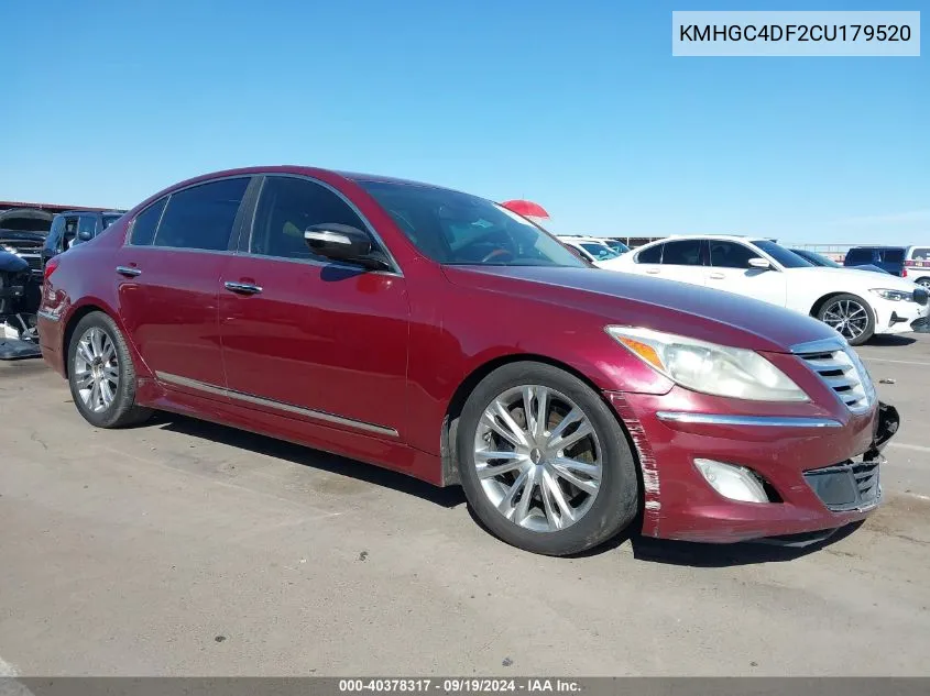 2012 Hyundai Genesis 4.6 VIN: KMHGC4DF2CU179520 Lot: 40378317