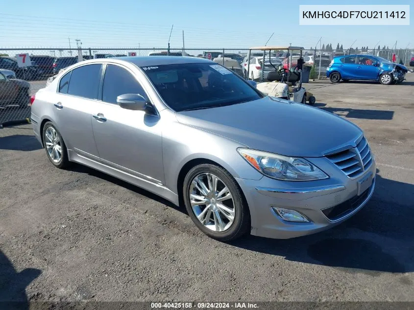 2012 Hyundai Genesis 4.6 VIN: KMHGC4DF7CU211412 Lot: 40425158