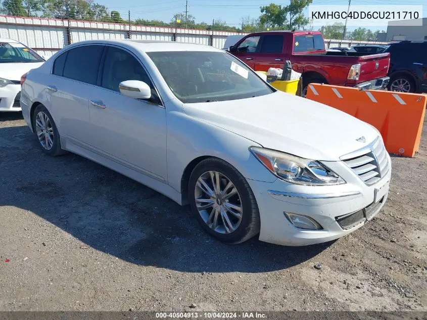 2012 Hyundai Genesis 3.8 VIN: KMHGC4DD6CU211710 Lot: 40504913