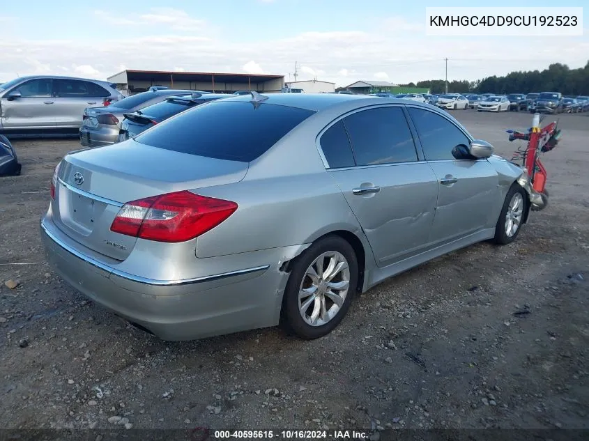 KMHGC4DD9CU192523 2012 Hyundai Genesis 3.8