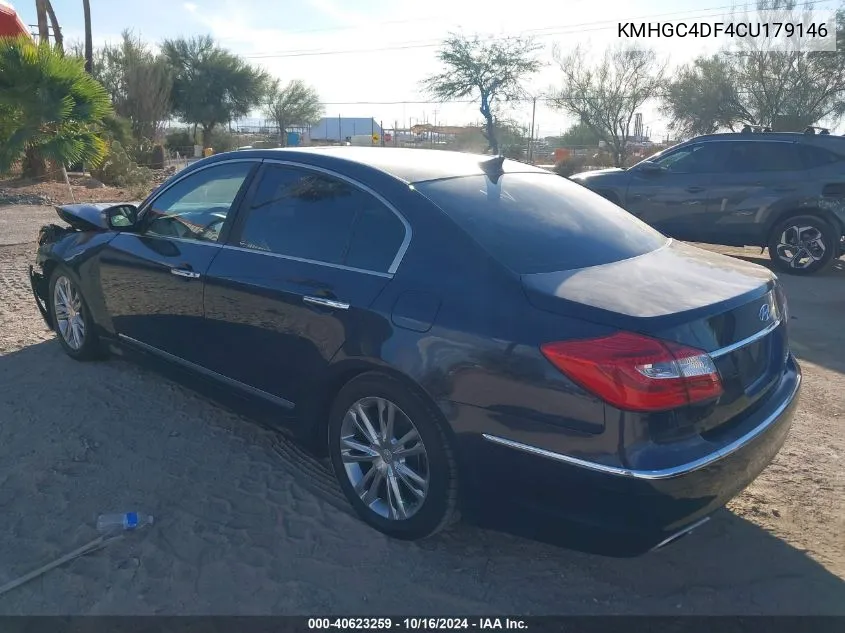 KMHGC4DF4CU179146 2012 Hyundai Genesis 4.6