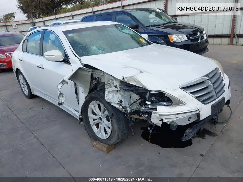 KMHGC4DD2CU179015 2012 Hyundai Genesis 3.8