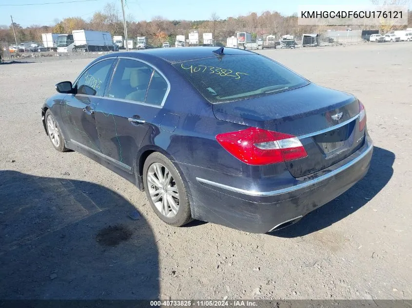 2012 Hyundai Genesis 4.6 VIN: KMHGC4DF6CU176121 Lot: 40733825