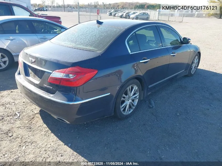 2012 Hyundai Genesis 4.6 VIN: KMHGC4DF6CU176121 Lot: 40733825