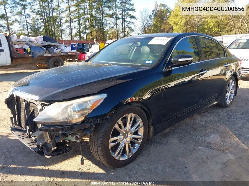 KMHGC4DD4CU200656 2012 Hyundai Genesis 3.8