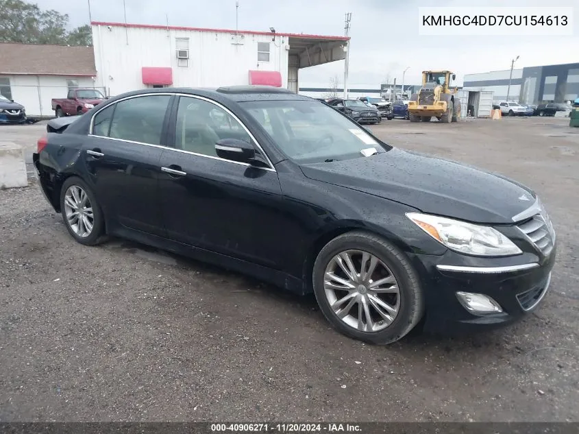 2012 Hyundai Genesis 3.8 VIN: KMHGC4DD7CU154613 Lot: 40906271