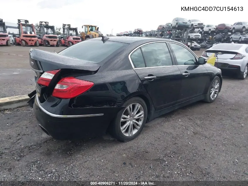 2012 Hyundai Genesis 3.8 VIN: KMHGC4DD7CU154613 Lot: 40906271