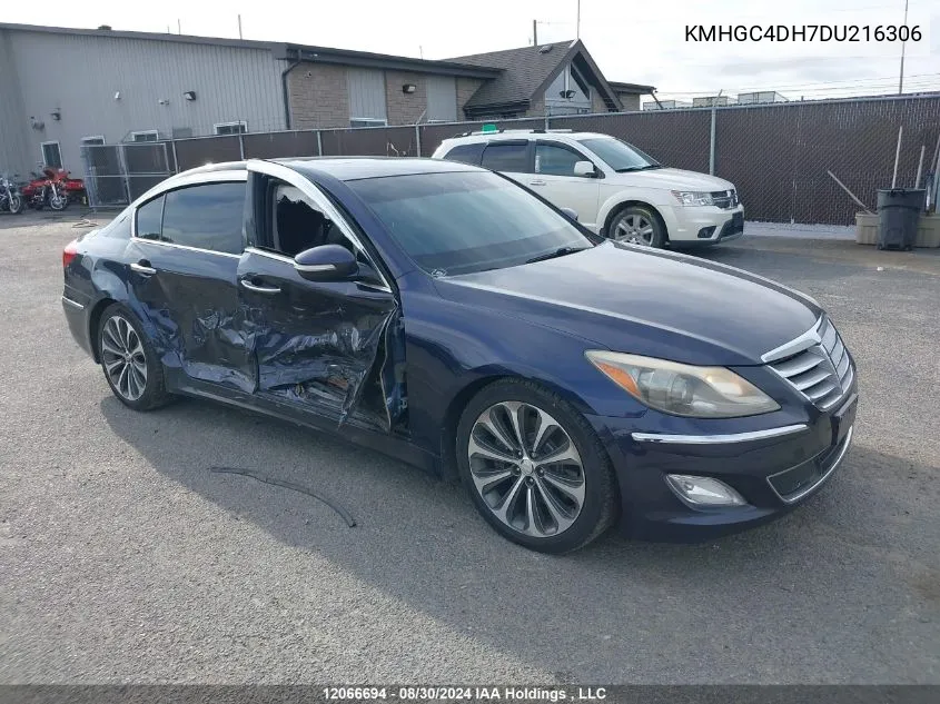 2013 Hyundai Genesis 5.0L VIN: KMHGC4DH7DU216306 Lot: 12066694