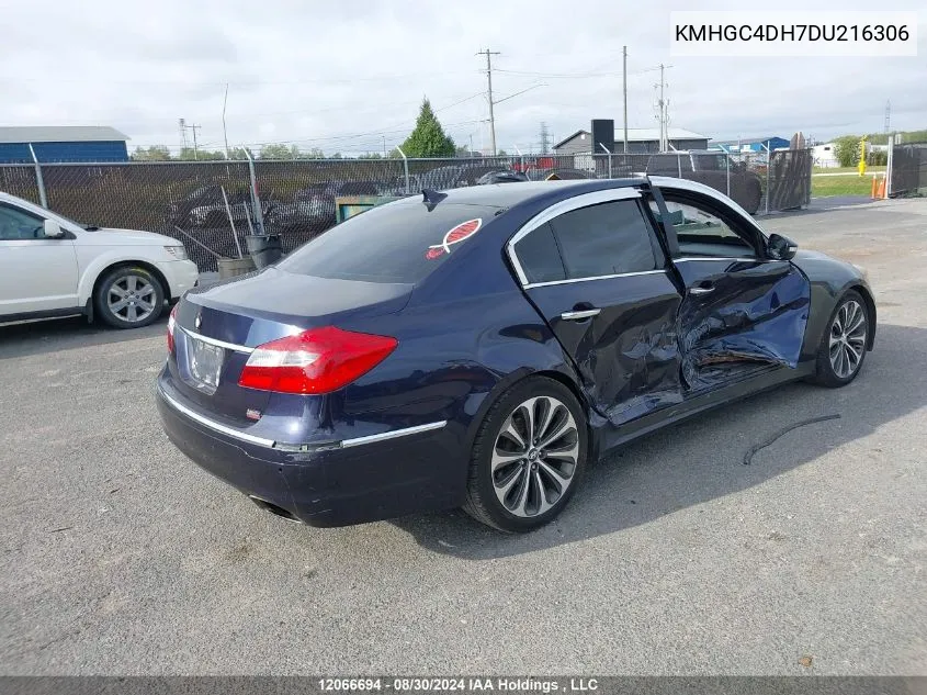 2013 Hyundai Genesis 5.0L VIN: KMHGC4DH7DU216306 Lot: 12066694