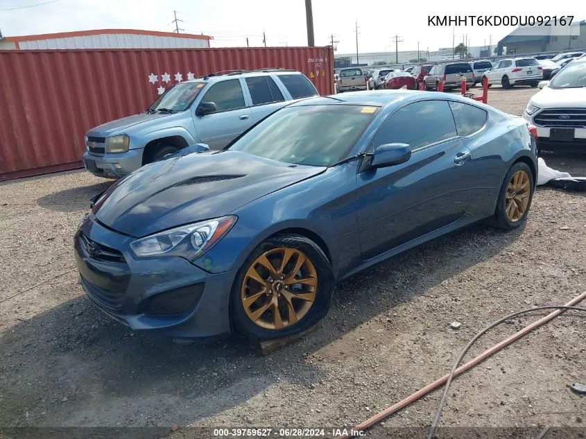 KMHHT6KD0DU092167 2013 Hyundai Genesis