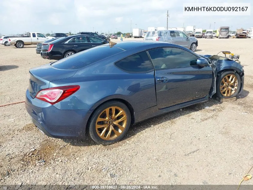 KMHHT6KD0DU092167 2013 Hyundai Genesis