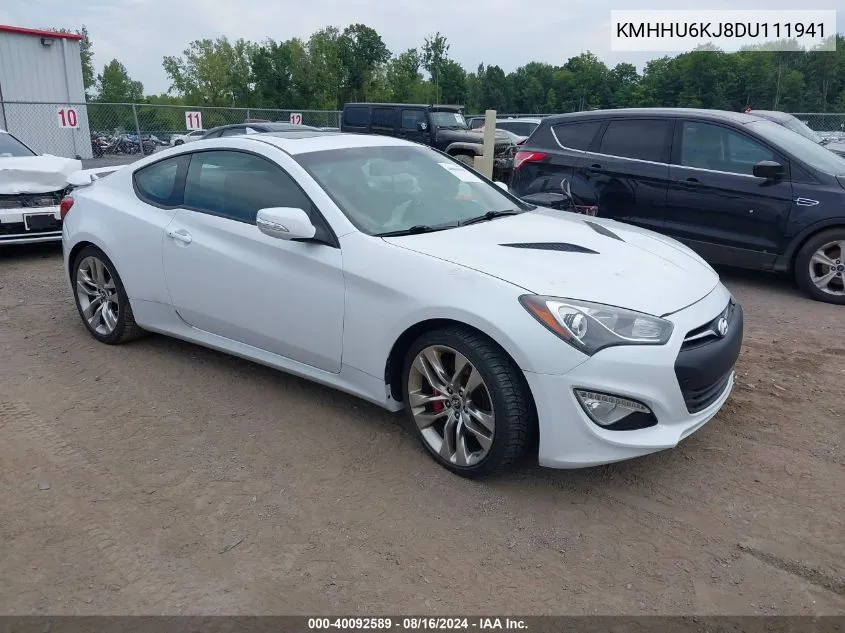 KMHHU6KJ8DU111941 2013 Hyundai Genesis 3.8 Track