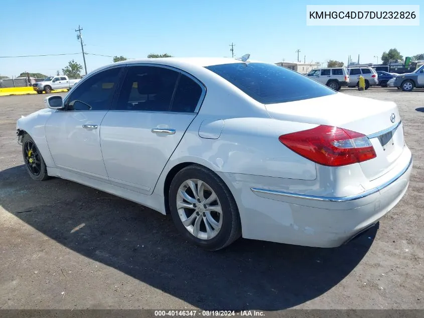 2013 Hyundai Genesis 3.8 VIN: KMHGC4DD7DU232826 Lot: 40146347