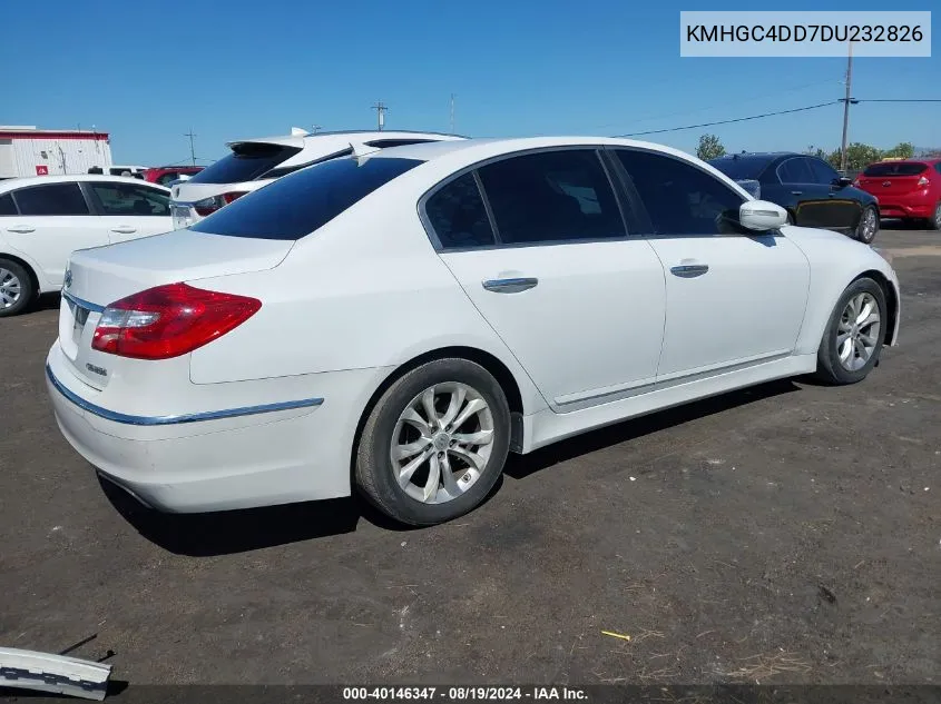 2013 Hyundai Genesis 3.8 VIN: KMHGC4DD7DU232826 Lot: 40146347