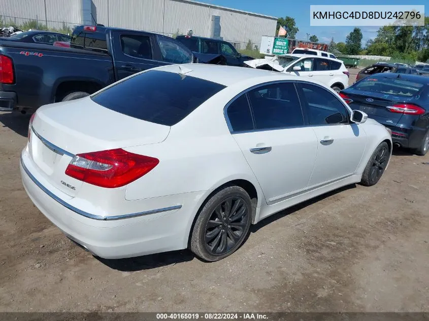 KMHGC4DD8DU242796 2013 Hyundai Genesis 3.8