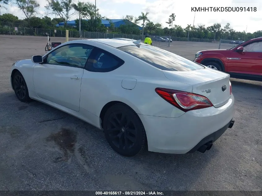 KMHHT6KD5DU091418 2013 Hyundai Genesis 2.0T