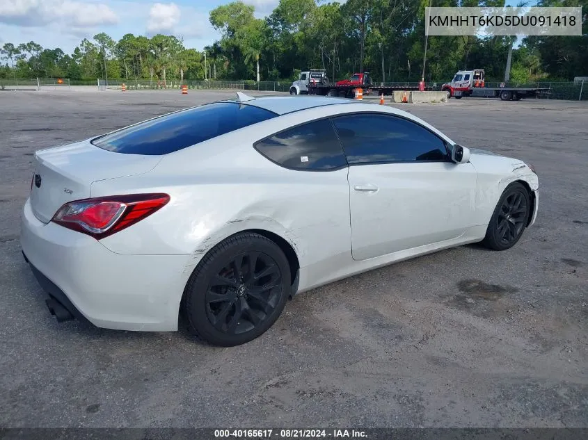 KMHHT6KD5DU091418 2013 Hyundai Genesis 2.0T