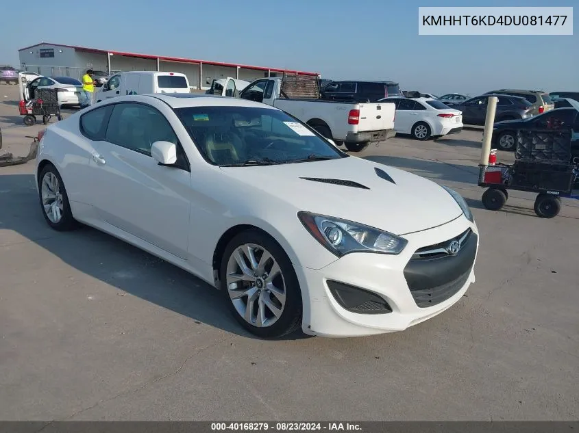 2013 Hyundai Genesis 2.0T Premium VIN: KMHHT6KD4DU081477 Lot: 40168279