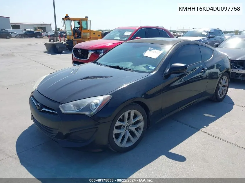 2013 Hyundai Genesis 2.0T Premium VIN: KMHHT6KD4DU097758 Lot: 40175033