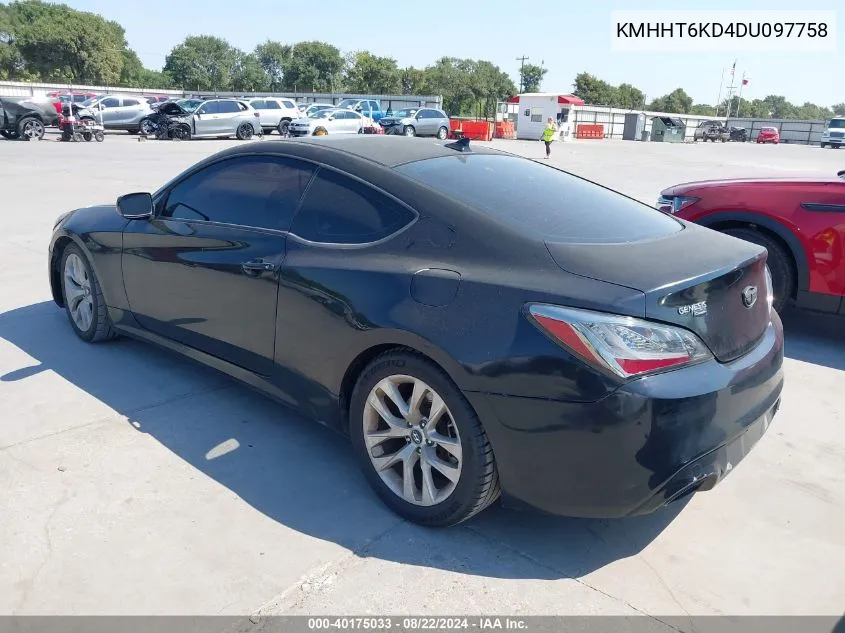 KMHHT6KD4DU097758 2013 Hyundai Genesis 2.0T Premium